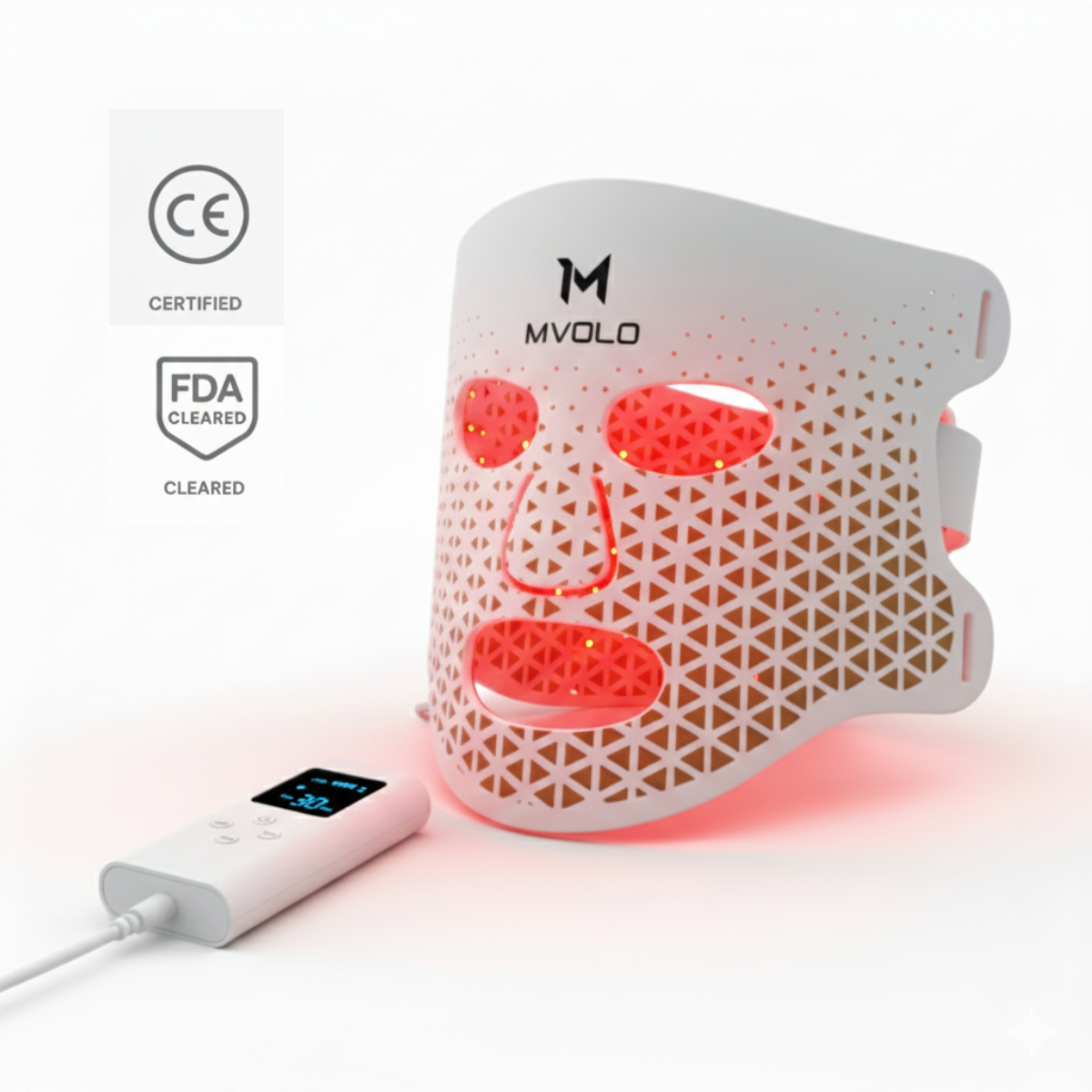 LED Face Mask + Halsmasker