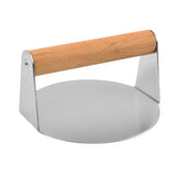 Hamburgerpers - Handmatige hamburger perser - Handheld Hamburger press - RVS - Smash burger - 14 x 14 cm (kopie)