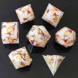 7 delige Resin Dice Set “Sakura Bloesem”