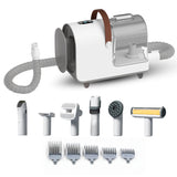 Carewat 6-in-1 Huisdier Stofzuiger en Trimmer Set – Professionele Hondentondeuse met Stofzuiger – Trimset Hond en Kat – Stil, Krachtig en Hygiënisch