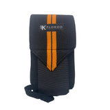 Fitness - Crossfit Polsband - 2 stuks - Oranje - Zwart - Polsbandage Wrist Support Wraps - Pols Bandage Band - Bodybuilding Support - Gewichthef Straps - Krachttraining Lifting Workout Straps