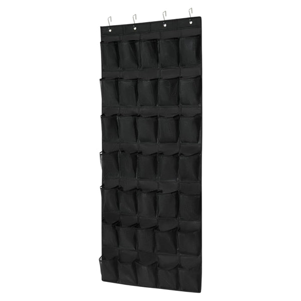 Schoenenkast Hangend - Schoenenzak 35 vakken - Opbergen van Schoenen aan Deur - Schoenenzak Zwart - Oplossing voor rondslingerende schoenen - Hoogwaardige Schoenenkast