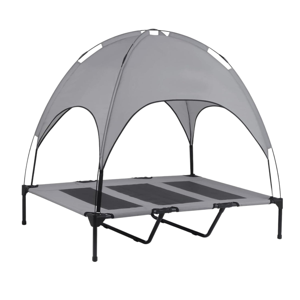 Opvouwbare hondenstretcher - Hondenbed met Zonnedak - Hondenbed - Honden ligbed - Hondenbed met Regendak
