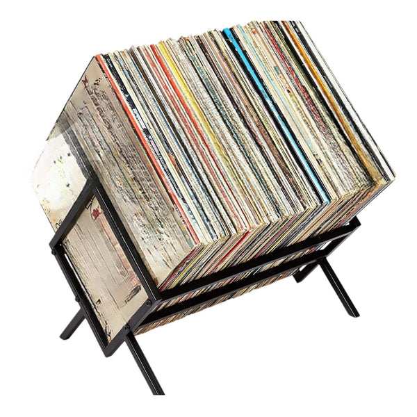 LP Opbergsysteem - Zwart - LP Kast - LP Houder - Lp Opbergrek - Langspeelplaat Organizer - Elpee Opbergsysteem