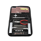 Banden Reparatieset - Complete Set - Proppenset - Inclusief Handige Opbergtas - Reparatieset voor Motor, Brommer of Auto - Bandenreparatieset Auto -  Autobanden Reparatie