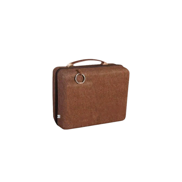 Luxe Laptoptas Organizer – Aktetas met Handvat – Documentenmap voor Laptop, Tablet & Accessoires – Zakelijke Opbergtas – Bruin