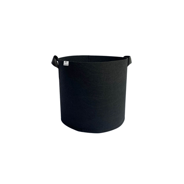Kweekzak 40 cm – Stoffen Kweekpot met Handgrepen – Ademend & Herbruikbaar – Groeizak voor Groenten, Fruit en Kruiden – Zwarte Plantenbak Buiten & Binnen – 32L