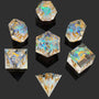 7 delige Resin Dice Set “Crystal Prism Glow”