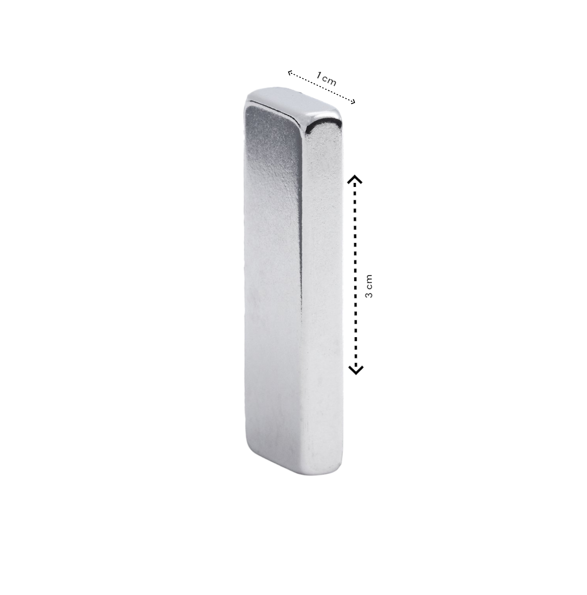 Magneetstrip Zelfklevend - 10 stuks - Sterke Magneet - Rechthoek - 3 cm x 1 cm x 0,4 cm - Messenmagneet