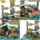 Dinosaur Parkeergarage Speelset met Auto’s & Helikopter – Grote Dino Speelset voor Kinderen – Parkeertoren, Racebanen & Dinosaurus Speelgoed