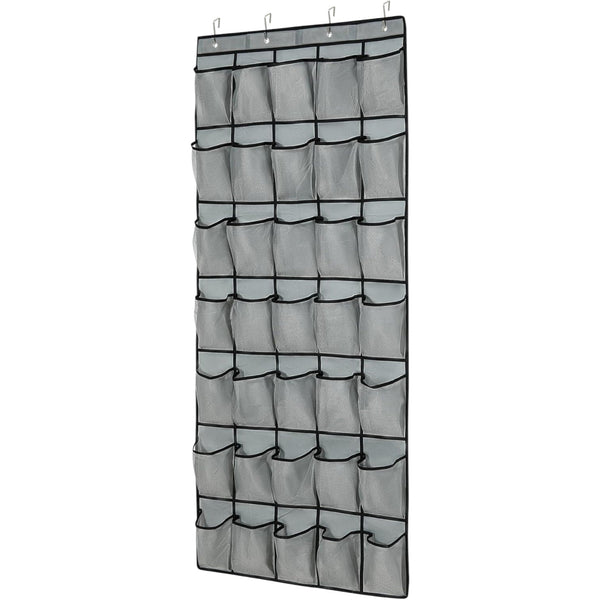 Schoenenkast Hangend - Schoenenzak 35 vakken - Opbergen van Schoenen aan Deur - Schoenenzak Grijs - Oplossing voor rondslingerende schoenen - Hoogwaardige Schoenenkast