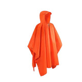 Poncho - Oranje - One Size Fits All - Fietsponcho Fiets - Reflecterende strips - Dames & Heren - Waterdicht