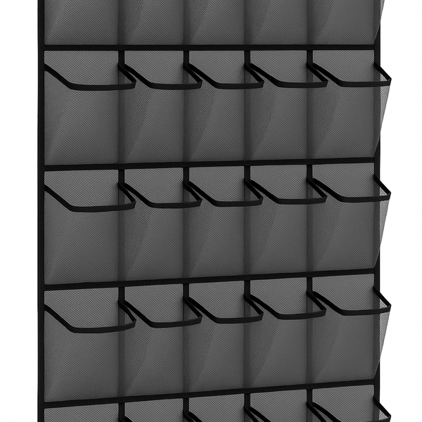 Schoenenkast Hangend - Schoenenzak 30 vakken - Opbergen van Schoenen aan Deur - Schoenenzak Zwart - Oplossing voor rondslingerende schoenen - Hoogwaardige Schoenenkast