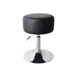 Make-up Kruk - Verstelbaar tot 65 cm - Zwart met Zilver - Kaptafel Stoel - Kaptafel krukje