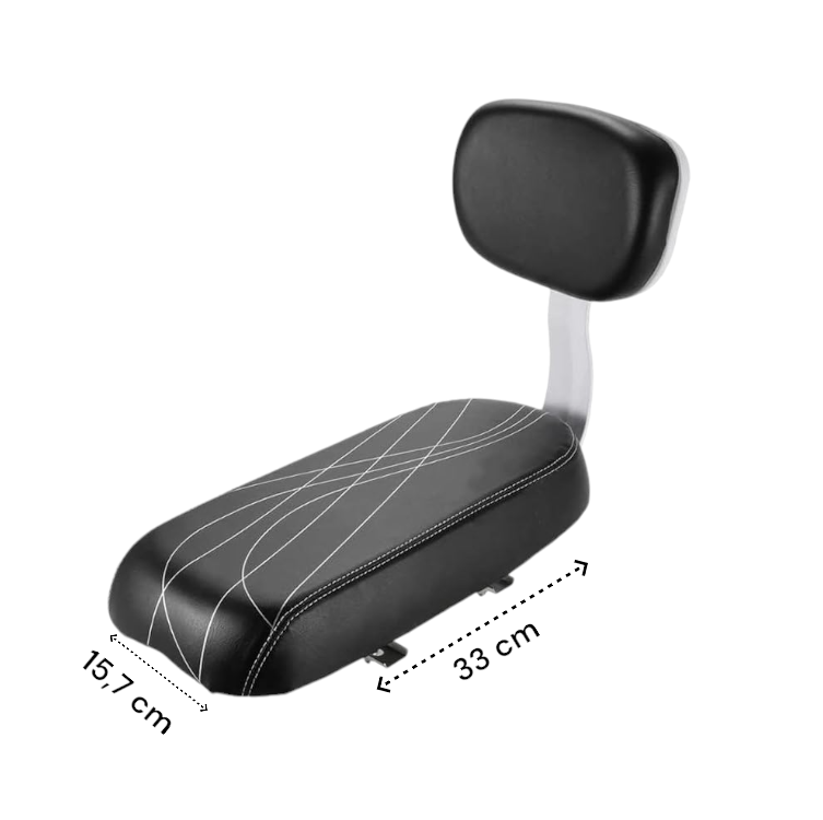Bagagedrager Kussen – Zwart Fietszitje voor Extra Comfort en Eenvoud