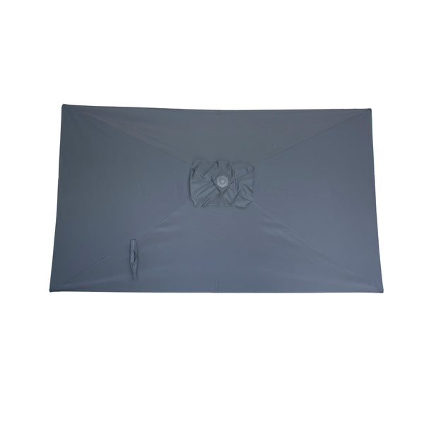 Kopu® Leon Parasol Rechthoek 150x250 cm - Balkonparasol met Hoes - Grijs