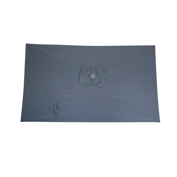 Kopu® Leon Parasol Rechthoek 150x250 cm - Balkonparasol met Hoes - Grijs