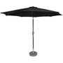 Kopu® Calma Parasol Rond 300 cm met Windvanger - Zwart
