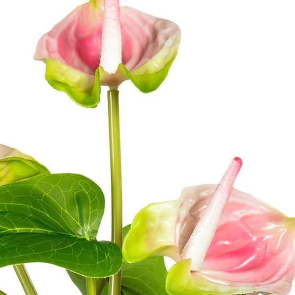 Kopu 2 Stuks Anthurium Roze Kunstplant 40 cm - Flamingoplant Roze