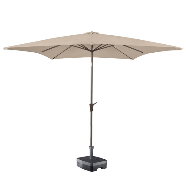 Kopu® Altea Parasolset Vierkant 230x230 cm met Hoes en Voet - Taupe