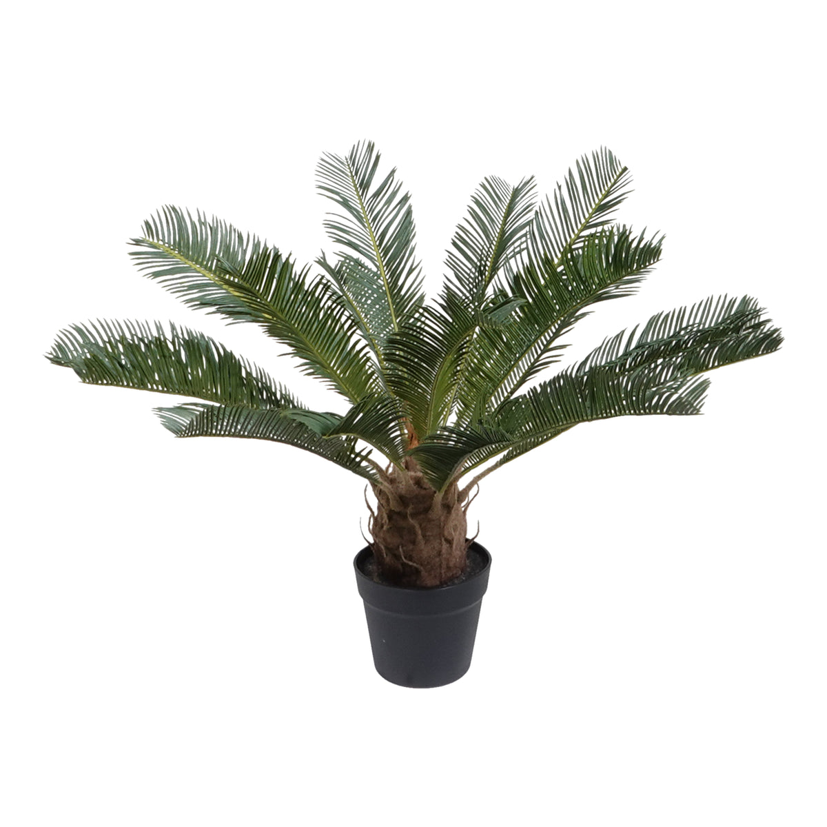 Kopu® Kunstplant Cycaspalm 60 cm in zwarte pot - 18 varens - Nepplant