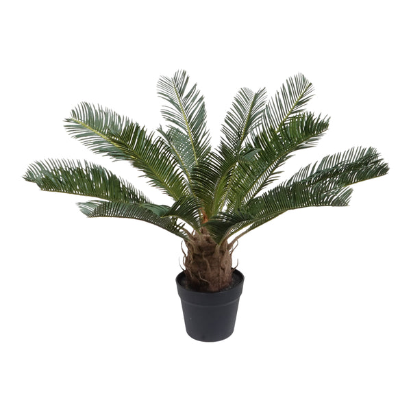 Kopu® Kunstplant Cycaspalm 60 cm in zwarte pot - 18 varens - Nepplant