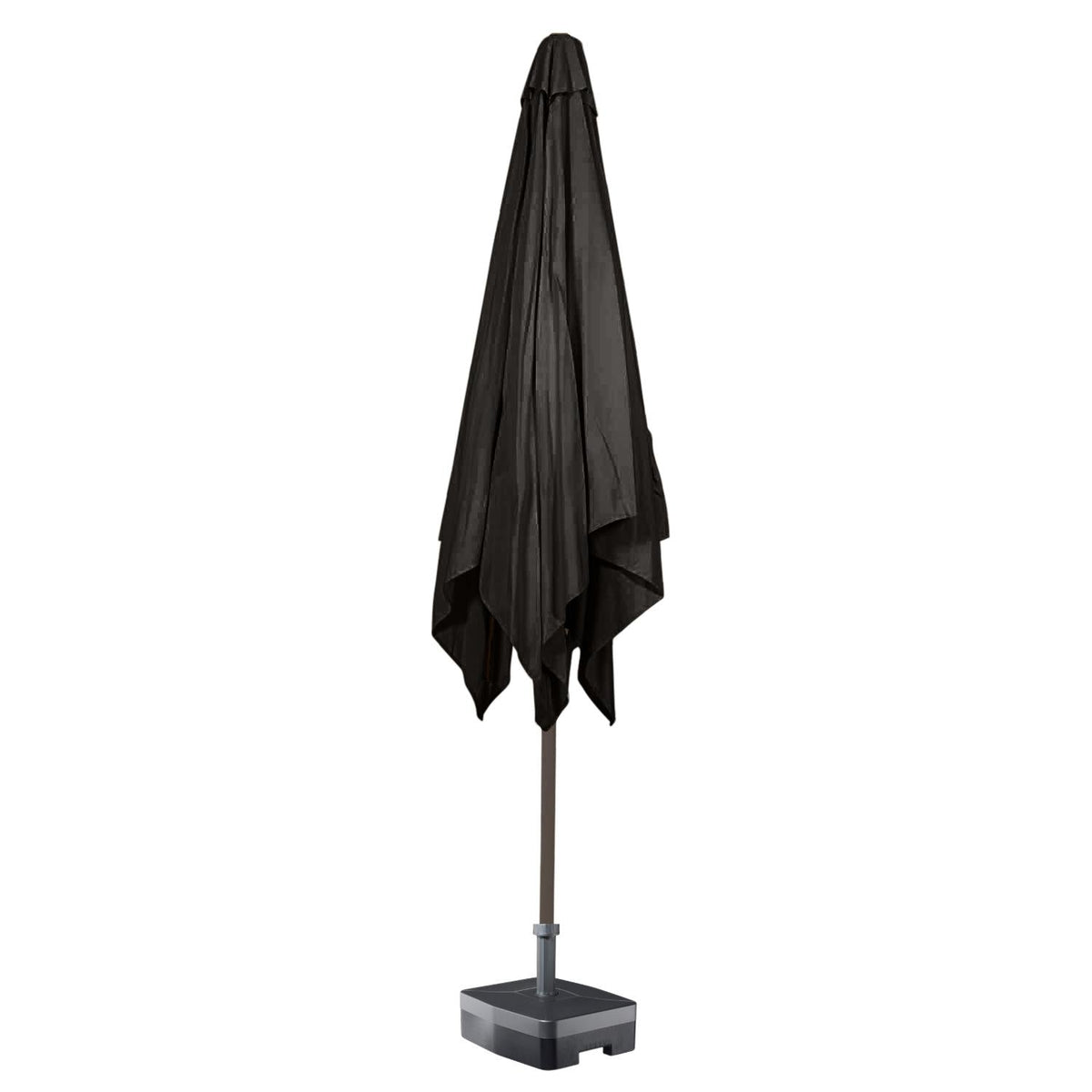 Kopu® Altea Parasolset Vierkant 230x230 cm met Hoes en Voet - Zwart