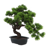 Kopu® Kunstplant Bonsai 40 cm Pijnboom met zwarte Pot - Bonsai boompje