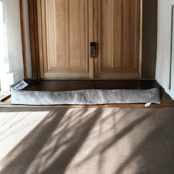 Tochtrol - Licht Grijs - Vilt - 90 x 10 cm - Tochthond - Tochtstopper - Isolatie tegen Tocht