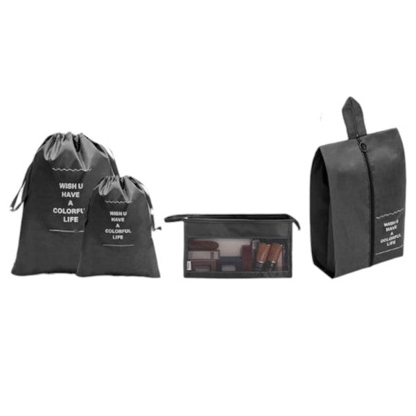 Packing Cubes - Zwart - 9-delige set - Packing Cubes Compression - Optimale Koffer Indeling (kopie)