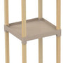 Fixwood Houten Staande Lamp met 3 Planken – Scandinavisch Design – Etagère Vloerlamp – Hout & Linnen – Warm Wit Licht – Voor Woonkamer, Slaapkamer of Kantoor