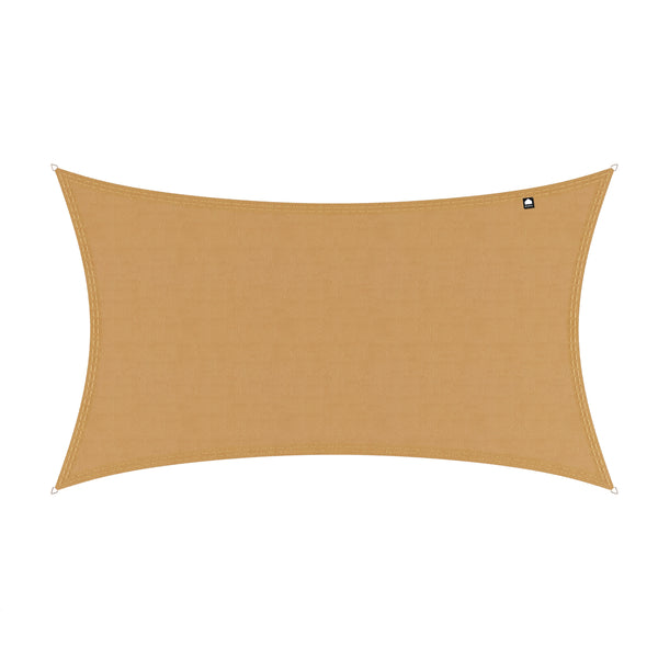 Kopu® Schaduwdoek Rechthoek 3x5 m Waterdicht - Zonnedoek - Zand