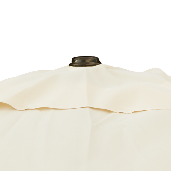 Kopu® vierkante parasol Malaga 200x200 cm met hoes - Naturel
