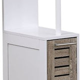 Badkamerkast Stockholm met 2 deuren en 2 legplanken 30x18x130 cm