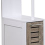 Badkamerkast Stockholm met 2 deuren en 2 legplanken 30x18x130 cm