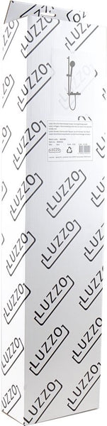 Luzzo® Flower Black Doucheset Thermostaatkraan met Glijstang - Zwart