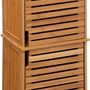 Sicela Bamboe Badkamerkast Hoog - 24x34x170 cm - bruin