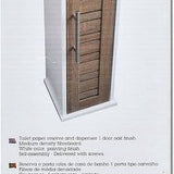 Toiletrolhouder met toiletroldispenser - 18x18x75