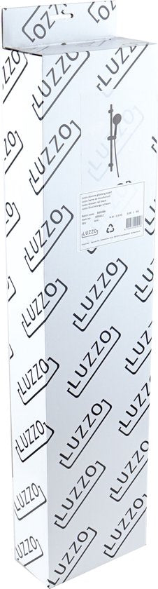 Luzzo® Flat Design douche glijstangset - 3 standen douche -Zwart