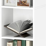 4goodz Boekenkast met 5 Verstelbare Planken - 24x30x134 cm - Wit