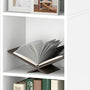 4goodz Boekenkast met 5 Verstelbare Planken - 24x30x134 cm - Wit