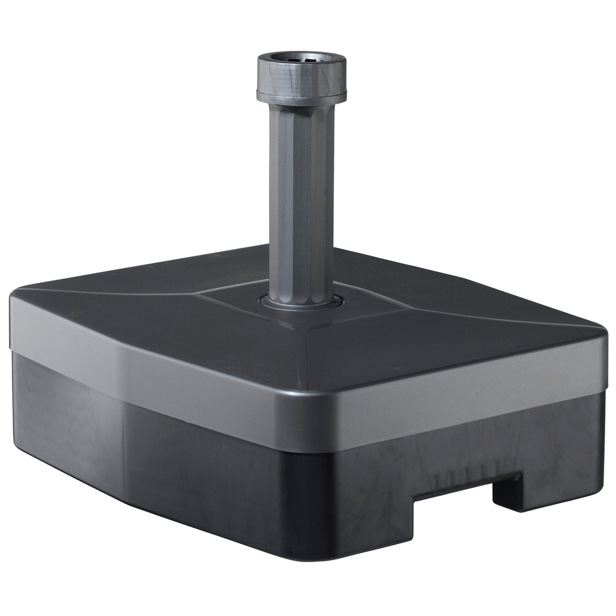Kopu® Altea Parasolset Vierkant 230x230 cm met Voet - Antraciet