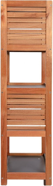 4goodz Badkamerkast Acaciahout halfhoog 5 planken - 30x36.5x108 cm