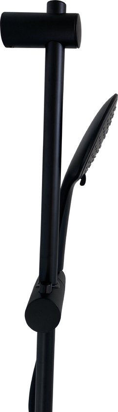 Luzzo® Flat Design douche glijstangset - 3 standen douche -Zwart