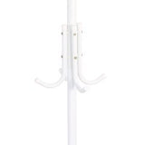 Kapstok Staand – Kledingrek met 12 Haken – Hoogte 172 cm – Staande Kapstok Metaal – Vrijstaande Kapstok – Wit – Voor Hal, Slaapkamer en Kantoor