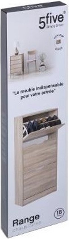 4goodz schoenenkast 3 lades 60x24x118 - voor 18 paar