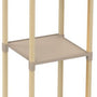 Fixwood Houten Staande Lamp met 3 Planken – Scandinavisch Design – Etagère Vloerlamp – Hout & Linnen – Warm Wit Licht – Voor Woonkamer, Slaapkamer of Kantoor