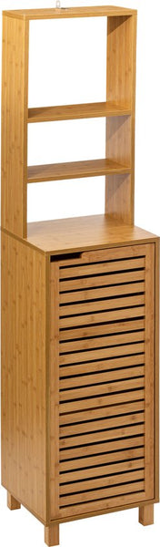 5five Hoge Badkamerkast Sicela Bamboelook 33x38x168 cm - Bruin