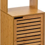5five Hoge Badkamerkast Sicela Bamboelook 33x38x168 cm - Bruin