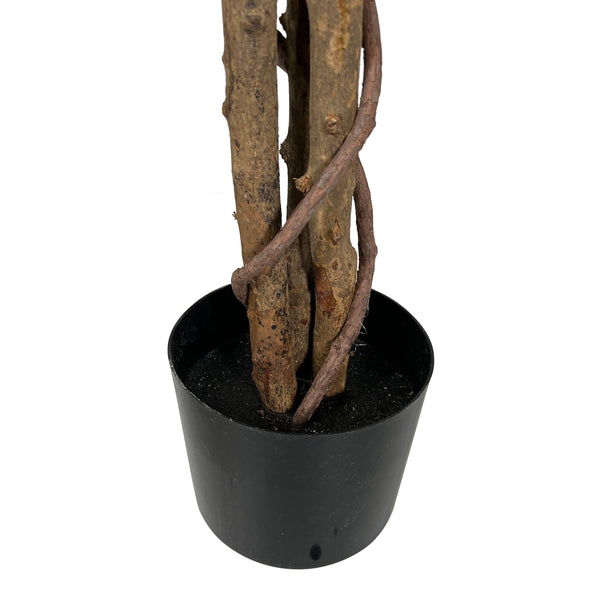 Kopu® Kunstplant Ficus Benjamina 150 cm in zwarte pot - 1764 bladeren